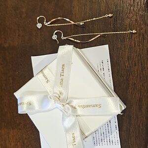 samantha Tiara k10 YG dangling earrings